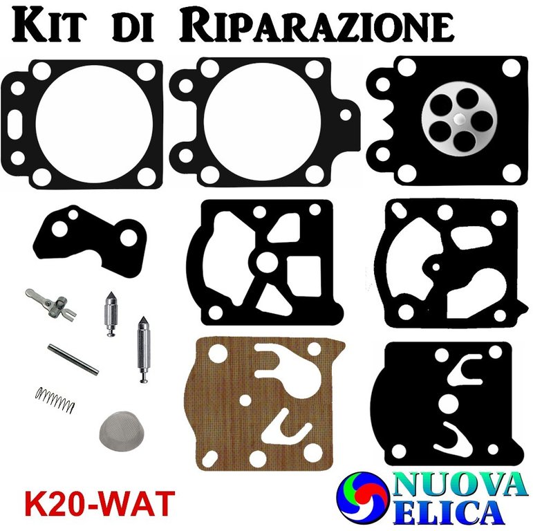 K20-WAT carburatore kit di riparazione Ricostruire strumento di guarnizioni per Walbro Accessori moto parti di riparazione del combustibile del carburatore di alimentazione 