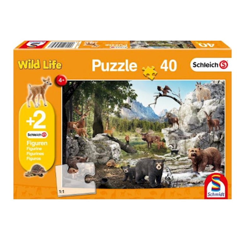 Puzzle 40 pezzi Animali della foresta