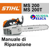 Manuale di Riparazione Motosega Stihl MS 200 MS 200T