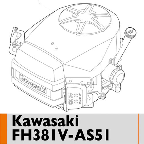 Esploso dei Ricambi Motore Kawasaki FH381V-AS51